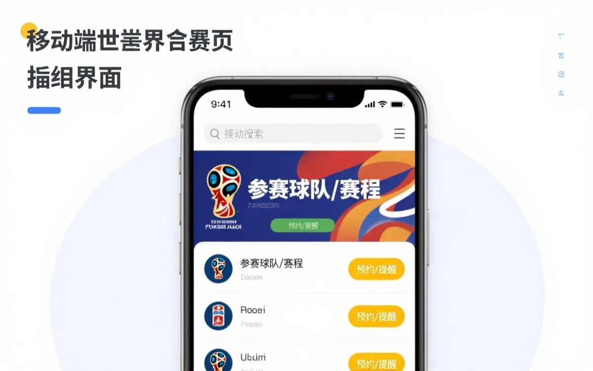 2026世界杯参赛球队哪里可以看：新手也能3分钟找到球队页并一键预约直播