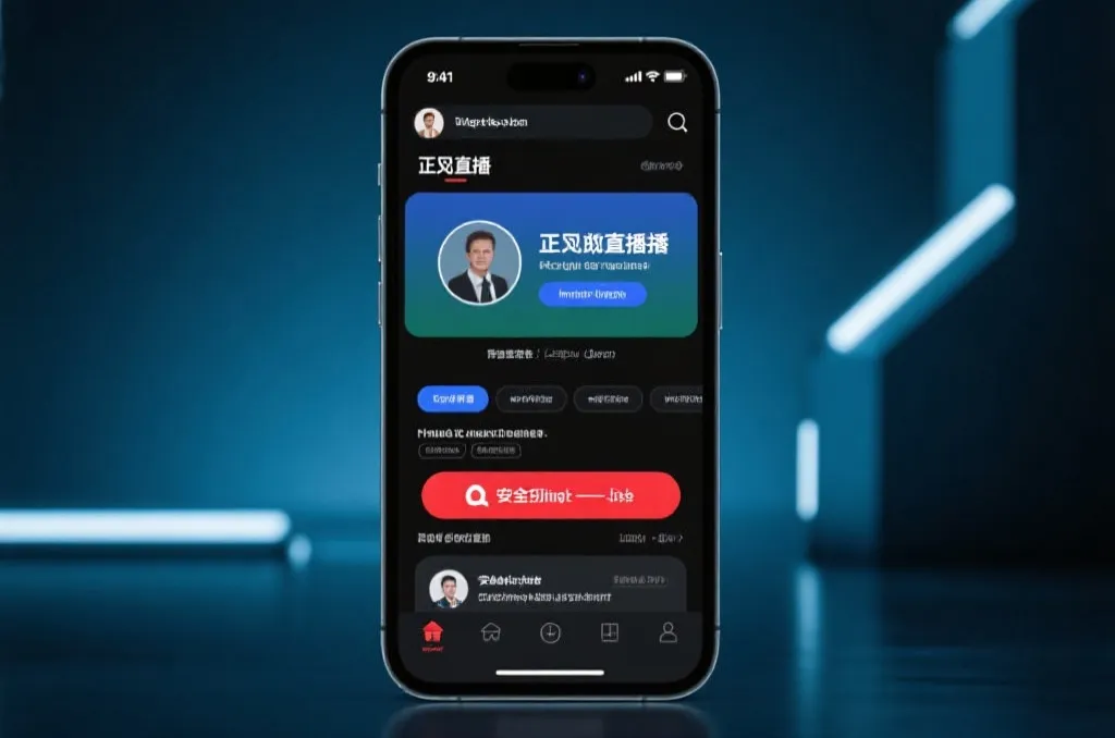 手机浏览器中展示正规直播页面与可疑链接对比